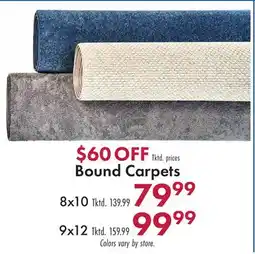 Boscov's 8x10 Bound Carpets offer