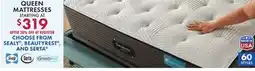 Boscov's QUEEN MATTRESSES offer