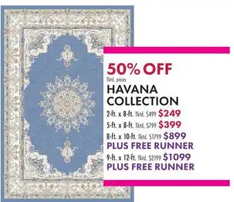 Boscov's HAVANA COLLECTION offer