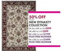 Boscov's NEW DYNASTY COLLECTION offer