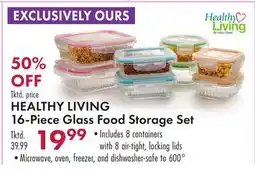 Boscov's HEALTHY LIVING 16-Piece Glass Food Storage Set offer