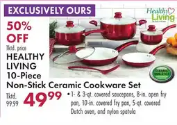 Boscov's HEALTHY LIVING 10-Piece Non-Stick Ceramic Cookware Set offer