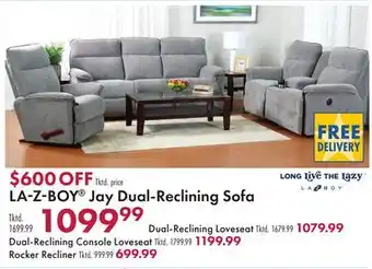 Boscov's LA-Z-BOY Jay Dual-Reclining Sofa offer