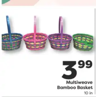 Weis Markets Multiweave Bamboo Basket offer