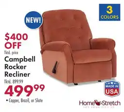 Boscov's Campbell Rocker Recliner offer