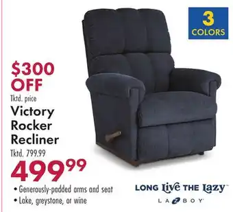 Boscov's Victory Rocker Recliner offer