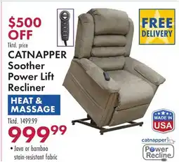 Boscov's CATNAPPER Soother Power Lift Recliner offer