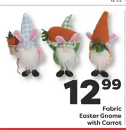 Weis Markets Fabric Easter Gnome with Carrot offer