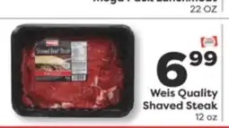 Weis Markets Weis Quality Shaved Steak offer