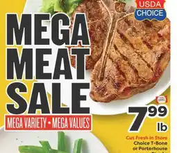 Weis Markets Choice T-Bone or Porterhouse Steaks offer