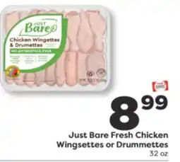 Weis Markets Just Bare Fresh Chicken Wingsettes or Drummettes offer