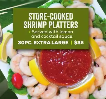 DeCicco & Sons STORE-COOKED SHRIMP PLATTERS offer