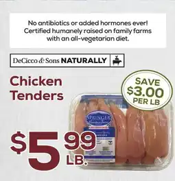 DeCicco & Sons Chicken Tenders offer