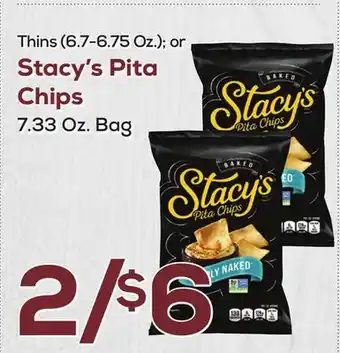 DeCicco & Sons Stacy's Pita Chips 7.33 Oz. Bag offer