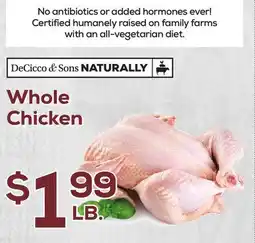 DeCicco & Sons Whole Chicken offer