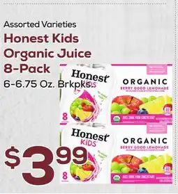 DeCicco & Sons Honest Kids Organic Juice 8-Pack offer