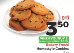 Weis Markets Homestyle Cookies offer