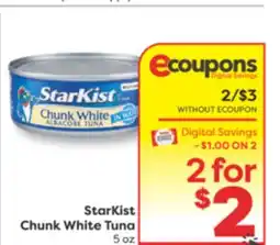 Weis Markets StarKist Chunk White Tuna offer