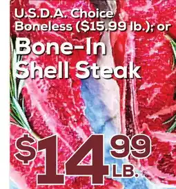 DeCicco & Sons Bone-In Shell Steak offer