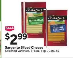 Stop&Shop Sargento Sliced Cheese offer