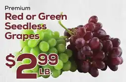 DeCicco & Sons Premium Red or Green Seedless Grapes offer