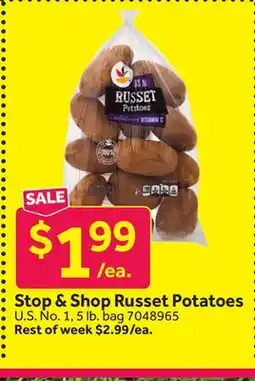 Stop&Shop Russet Potatoes offer