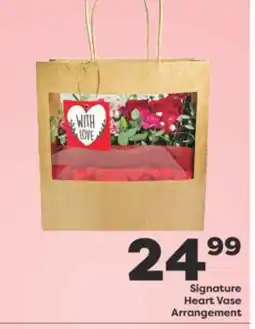 Weis Markets Signature Heart Vase Arrangement offer