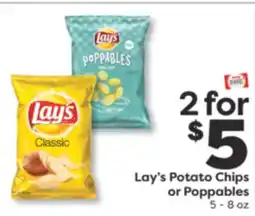 Weis Markets Lay's Potato Chips or Poppables offer