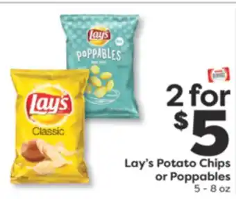 Weis Markets Lay's Potato Chips or Poppables offer