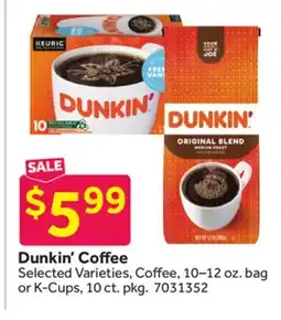 Stop&Shop Dunkin' Coffee offer