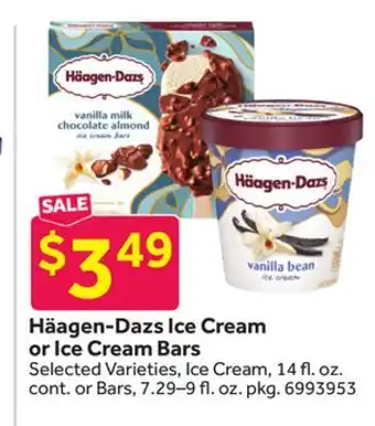 Stop&Shop Häagen-Dazs Ice Cream or Ice Cream Bars offer