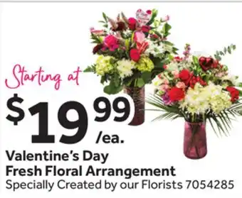 Stop&Shop Valentine's Day Fresh Floral Arrangement offer