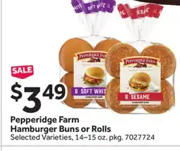 Stop&Shop Pepperidge Farm Hamburger Buns or Rolls offer