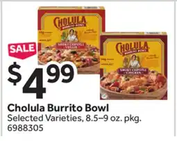 Stop&Shop Cholula Burrito Bowl offer