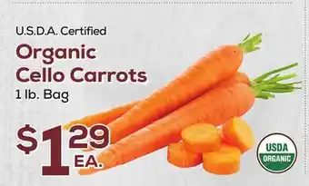 DeCicco & Sons Organic Cello Carrots offer