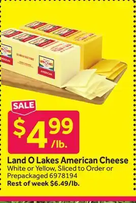 Stop&Shop Land O Lakes American Cheese offer