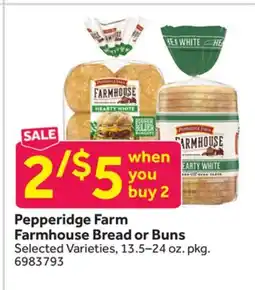 Stop&Shop Pepperidge Farm Farmhouse Bread or Buns offer