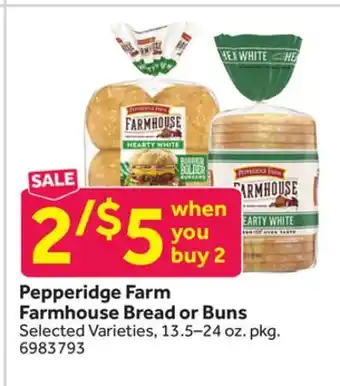 Stop&Shop Pepperidge Farm Farmhouse Bread or Buns offer