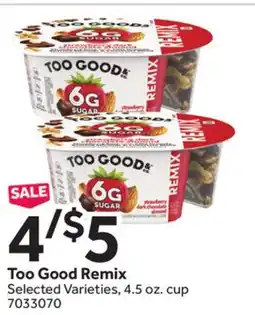 Stop&Shop Too Good Remix offer