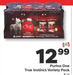 Weis Markets Purina One True Instinct Variety Pack offer