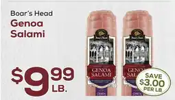 DeCicco & Sons Boar's Head Genoa Salami offer