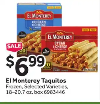 Stop&Shop El Monterey Taquitos offer