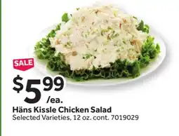 Stop&Shop Häns Kissle Chicken Salad offer