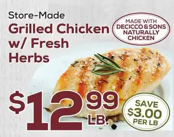 DeCicco & Sons Grilled Chicken w/Fresh Herbs offer