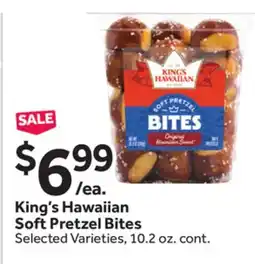 Stop&Shop King's Hawaiian Soft Pretzel Bites offer