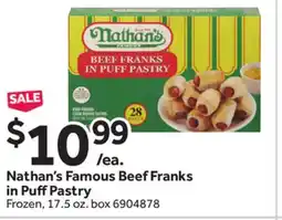 Stop&Shop Nathan's Famous Beef Franks in Pu Pastry offer