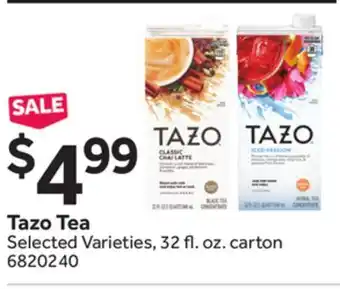 Stop&Shop Tazo Tea offer