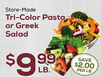 DeCicco & Sons Tri-Color Pasta or Greek Salad offer