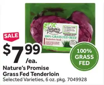 Stop&Shop Nature's Promise Grass Fed Tenderloin offer