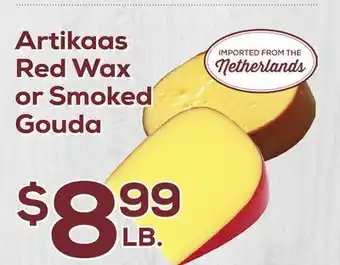 DeCicco & Sons Artikaas Red Wax or Smoked Gouda offer